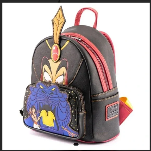 Loungefly NWT Disney Jafar Villains Scene Mini Backpack with Bold Colors - Picture 2 of 5